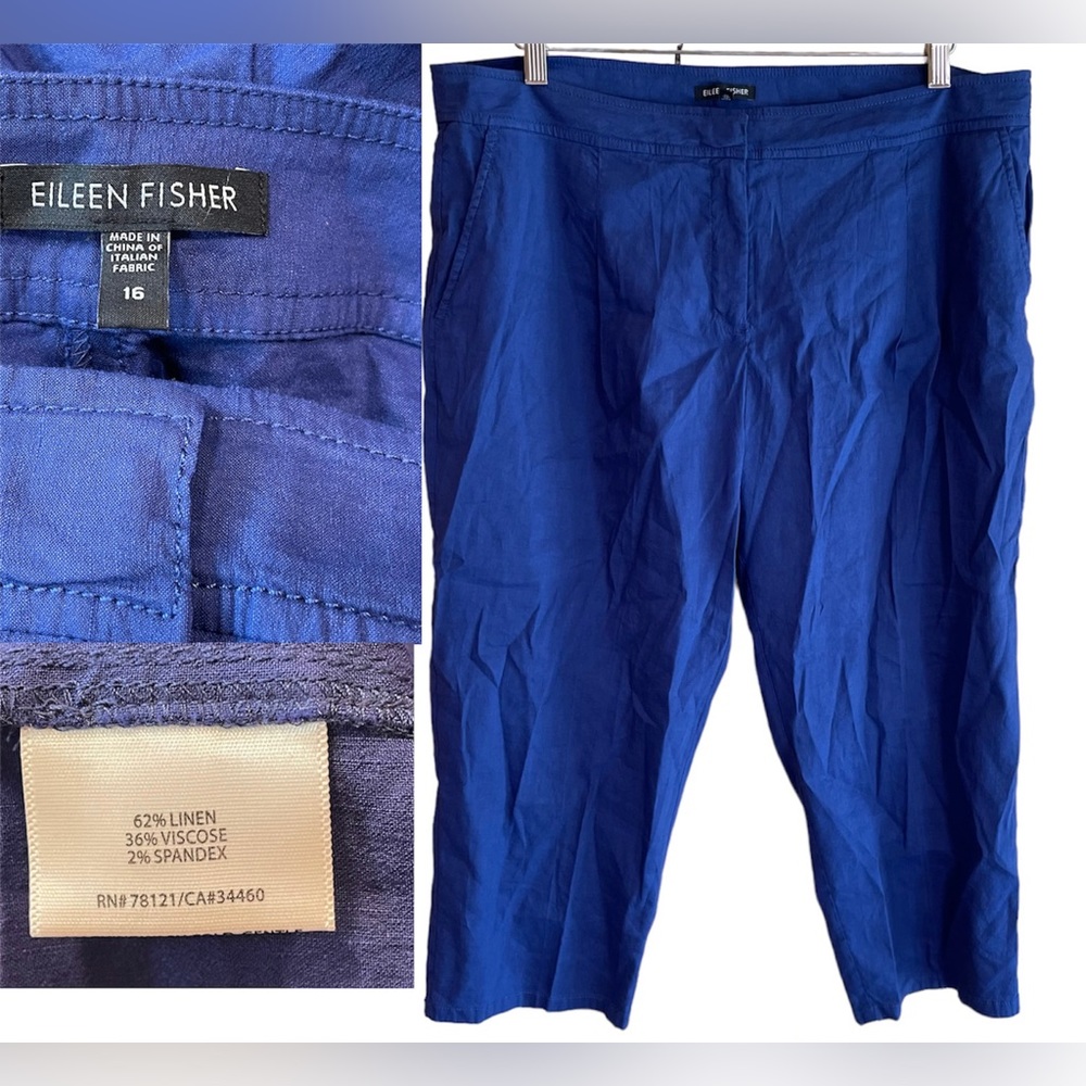 Eileen Fisher Linen Blend Pants Eileen Fisher